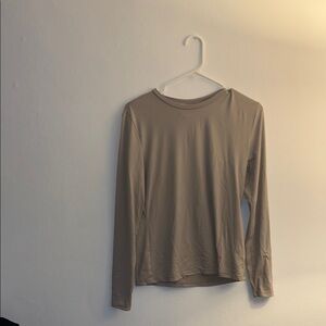 Women's Long Sleeve Tan Top